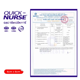 Gạc tẩm cồn 6x6cm Quick Nurse (100 miếng) làm sạch da, ngăn ngừa vi khuẩn