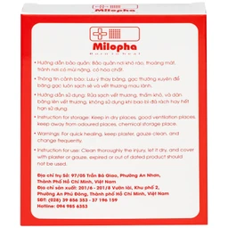 Gạc tiệt trùng Vaseline Milovas (10 miếng) sơ cứu vết thương, thấm máu và dịch tiết 7
