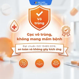 Gạc tiệt trùng Vaseline Milovas (10 miếng) sơ cứu vết thương, thấm máu và dịch tiết 3