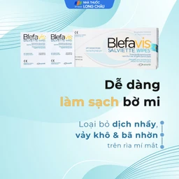 Gạc lau mi mắt Blefavis Wipes (30 miếng) làm sạch mí mắt nhạy cảm, viêm bờ mi, sát khuẩn trước & sau phẩu thuật