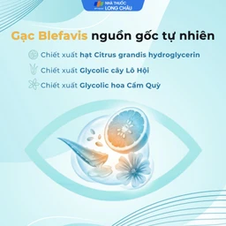 Gạc lau mi mắt Blefavis Wipes (30 miếng) làm sạch mí mắt nhạy cảm, viêm bờ mi, sát khuẩn trước & sau phẩu thuật