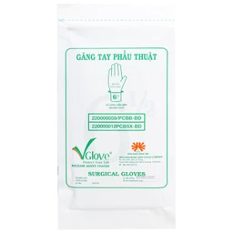 Găng tay phẫu thuật 6.5 Vglove dùng trong quá trình khám, chẩn đoán điều trị và phẫu thuật 8