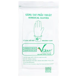 Găng tay phẫu thuật 6.5 Vglove dùng trong quá trình khám, chẩn đoán điều trị và phẫu thuật 9