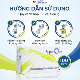Găng tay y tế có bột Super Care size M (100 cái) Latex Powdered Examination 5