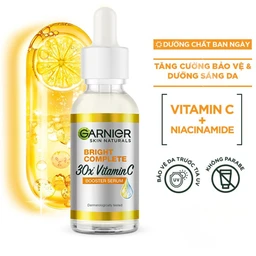 Tinh chất dưỡng sáng da, mờ thâm Garnier Skin Naturals Bright Complete 30x Vitamin C Booster Serum 30ml 2