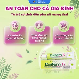 Kem bôi dịu da Baifem K 15g giảm ngứa, kích ứng, mẩn đỏ 5