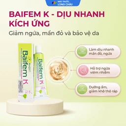 Kem bôi dịu da Baifem K 15g giảm ngứa, kích ứng, mẩn đỏ 2