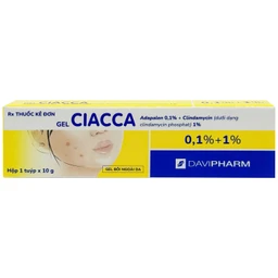 Gel bôi ngoài da Ciacca Davipharm điều trị tình trạng da bị mụn trứng cá nhẹ đến vừa (10g) 4