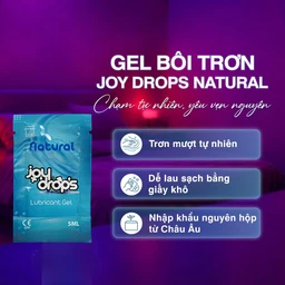 Gel Bôi Trơn Gốc Nước Joydrops Natural (3 gói x 5ml)Dùng Cho Quan Hệ, Giảm Khô Rát, Bảo Vệ Niêm Mạc, Tạo Cảm Giác Mềm Mại 3