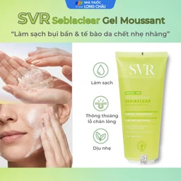 Gel rửa mặt không xà phòng cho da dầu SVR Sebiaclear Moussant 200ml