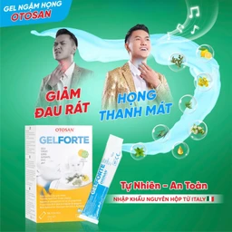Gel ngậm họng Otosan Throat Gel Forte 14 gói x 10ml hỗ trợ điều trị viêm họng cấp tính