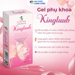Gel phụ khoa Kingluub (5 tuýp x 3ml) hỗ trợ điều trị, giảm viêm nhiễm, bôi trơn, làm mềm vùng âm đạo 
