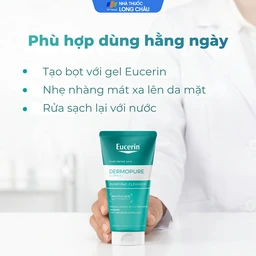 Gel rửa mặt Eucerin Dermopure Clinical Purifying Clearser dành cho da mụn (75ml)