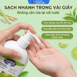Gel rửa tay khô Natural Hand Sanitizer sát khuẩn, làm sạch tay (250ml) 4