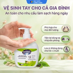 Gel rửa tay khô Natural Hand Sanitizer sát khuẩn, làm sạch tay (250ml) 7