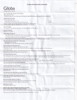 Thuốc Giloba 40mg MEGA We care điều trị suy tuần hoàn não (3 vỉ x 10 viên)