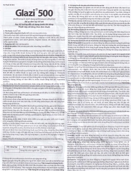 Thuốc Glazi 500 Abbott điều trị viêm xoang cấp, viêm tai giữa cấp, viêm họng, viêm amidan (2 vỉ x 3 viên) 