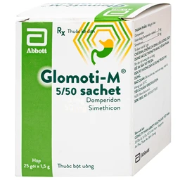 Thuốc bột Glomoti-M 5/50mg sachet Abbott điều trị triệu chứng buồn nôn (25 gói x 1.5g)