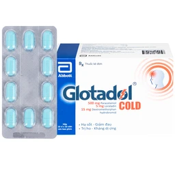 Thuốc Glotadol Cold Glomed hỗ trợ giảm đau, hạ sốt (10 vỉ x 10 viên) 1