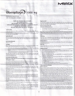 Thuốc Glucophage 1000mg Merck điều trị đái tháo đường típ 2 (2 vỉ x 15 viên)