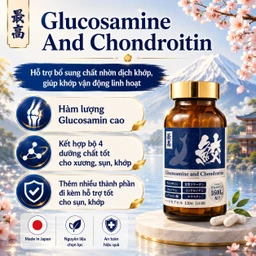 Viên uống giúp giảm đau khớp, khô khớp, bổ sung chất nhờn dịch khớp Glucosamine And Chondroitin Jpanwell (120 viên) 5