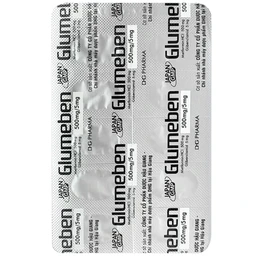 Thuốc Glumeben 500/5mg DHG điều trị đái tháo đường týp 2 (3 vỉ 10 viên) 3