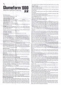 Thuốc Glumeform 1000 XR DHG điều trị đái tháo đường típ 2 (3 vỉ x 10 viên)