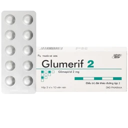 Thuốc Glumerif 2 DHG điều trị bệnh đái tháo đường típ 2 (3 vỉ x 10 viên) 1