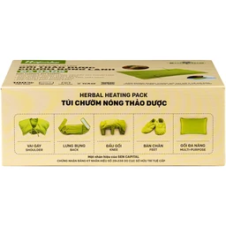 Gối thảo dược chườm nóng lạnh đa năng Hapaku giúp giảm nhức mỏi, thư giãn cơ thể - kích thước 27*17cm (dùng lò vi sóng) 4