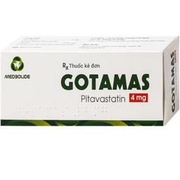 Thuốc Gotamas 4mg Medbolide được sử dụng điều trị rối loạn lipid máu và dự phòng biến cố tim mạch (3 vỉ x 10 viên) 2