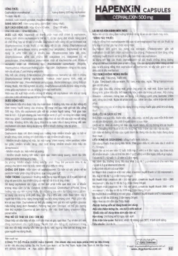 Thuốc Hapenxin Capsules DHG điều trị nhiễm khuẩn (100 viên)