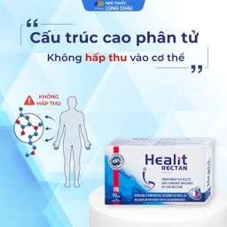 Viên đặt hậu môn, trực tràng Healit Rectan (10 viên) giúp thúc đẩy nhanh quá trình lành vết thương