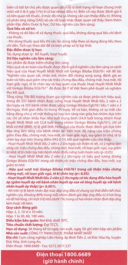 Thuốc Hoạt Huyết Nhất Nhất giúp hoạt huyết, trị thiếu năng tuần hoàn (3 vỉ x 10 viên)