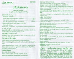 Siro HoAstex-S OPC điều trị ho, giảm ho trong viêm họng, viêm phế quản (30 gói x 5ml)