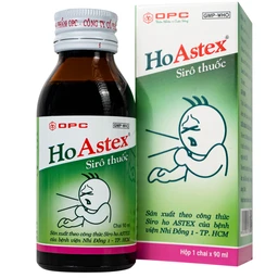 Siro HoAstex OPC điều trị ho, giảm ho trong viêm họng, viêm phế quản (90ml)