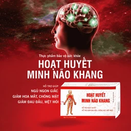 Viên uống Hoạt Huyết Minh Não Khang hỗ trợ hoạt huyết, giảm đau đầu, chóng mặt, mất ngủ (3 vỉ x 10 viên) 2