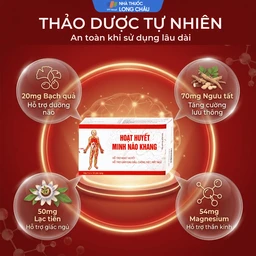 Viên uống Hoạt Huyết Minh Não Khang hỗ trợ hoạt huyết, giảm đau đầu, chóng mặt, mất ngủ (3 vỉ x 10 viên) 4