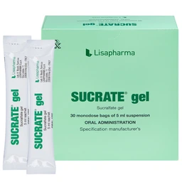 Hỗn dịch Sucrate Gel Istituto Biochimico Italiano điều trị loét dạ dày - tá tràng (30 gói x 5ml)