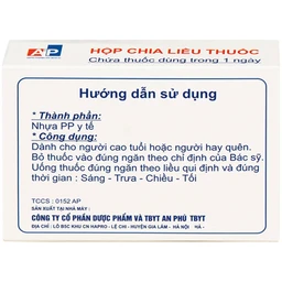 Hộp Chia Liều Thuốc Ngày 4 Ngăn An Phú 3