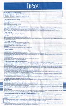 Thuốc Idéos 500mg/400IU Innotech bổ sung Vitamin D và Canxi, điều trị bệnh loãng xương (4 tuýp x 15 viên)