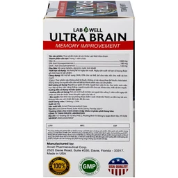 Viên uống bổ não, tốt cho mắt và tim mạch Ultra Brain Lab Well (60 viên) 5