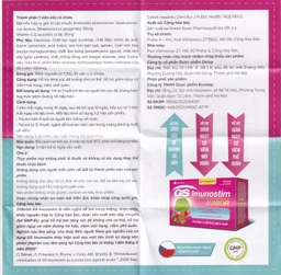 Viên giúp giảm nguy cơ viêm mũi họng GS Imunostim Junior (2 vỉ x 10 viên)