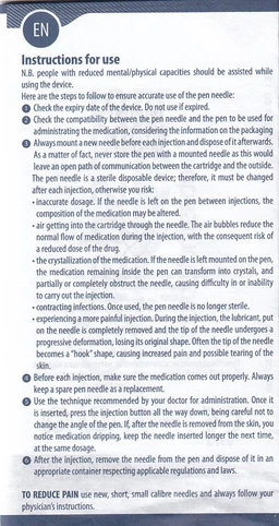 Đầu kim tiểu đường 33G x 4mm Pic insupen original (100 cái)