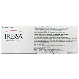 Thuốc Iressa 250mg AstraZeneca hỗ trợ điều trị ung thư phổi (3 vỉ x 10 viên)