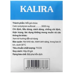 Thuốc Kalira CPC1 điều trị tăng kali trong máu do suy thận (20 gói x 5g) 3