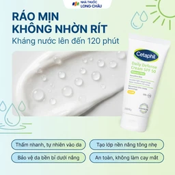 Kem chống nắng dưỡng ẩm 2in1 Cetaphil Daily Defense Cream SPF 50 50g 3