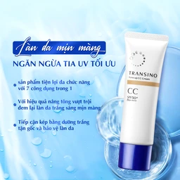 Kem chống nắng nâng tông trắng sáng Transino tone up cc cream SPF 50+ PA++++ hộp 30g
