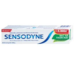 Kem đánh răng Sensodyne fresh mint bạc hà thơm mát (160g) 2