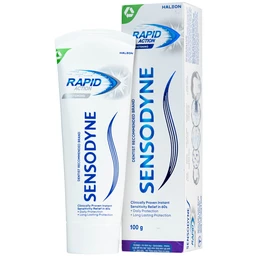 Kem đánh răng Sensodyne rapid action whitening giúp giảm ê buốt nhanh và làm trắng răng (100g) 1
