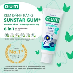 Kem đánh răng Sunstar Gum cho bé 7-12 tuổi, hương bạc hà 70g 2